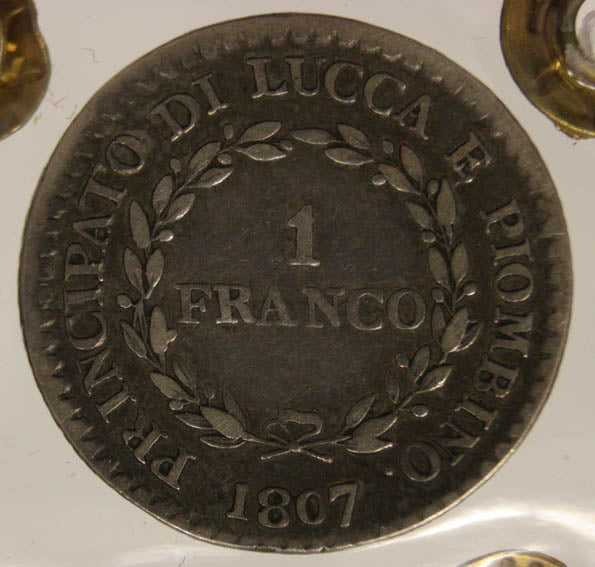 PRINCIPATO DI LUCCA E PIOMBINO 1 Franco 1807 FIRENZE bel BB RARO #PV204