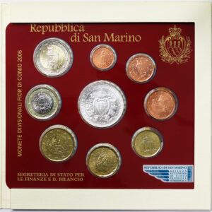 SAN MARINO 2006 : Serie divisionale 9 valori Fdc