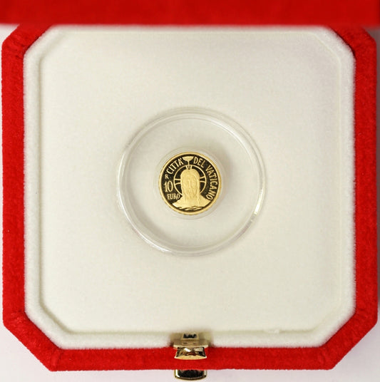 Città del Vaticano 10 euro 2015 Papa Francesco Oro Proof : Battesimo di Gesù #XX5076