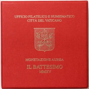 Città del Vaticano 10 euro 2015 Papa Francesco Oro Proof : Battesimo di Gesù #XX5076