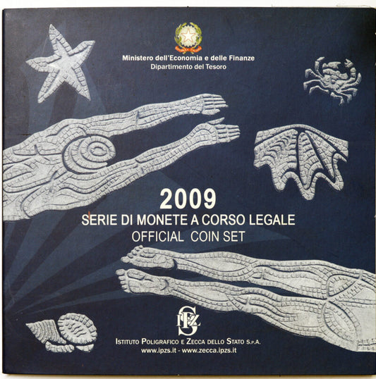 ITALIA 2009 : Serie divisionale 10 valori Fdc Mondiali Nuoto