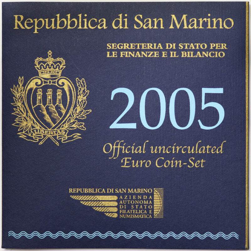 SAN MARINO 2005 : Serie divisionale 9 valori Fdc