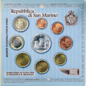 SAN MARINO 2005 : Serie divisionale 9 valori Fdc