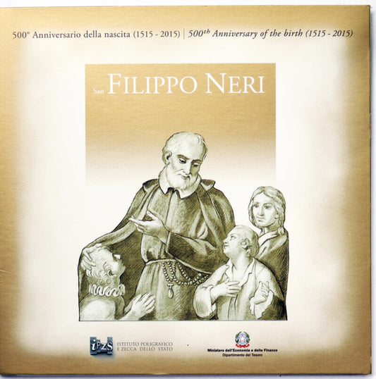 ITALIA 2015 : Serie divisionale 9 valori Fdc San Filippo Neri