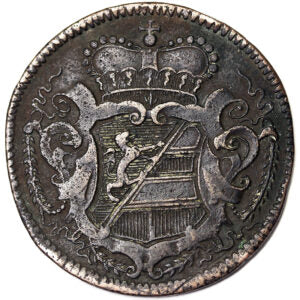 GORIZIA 1 Soldo 1733 CARLO IV 1711-1740 BB #4868