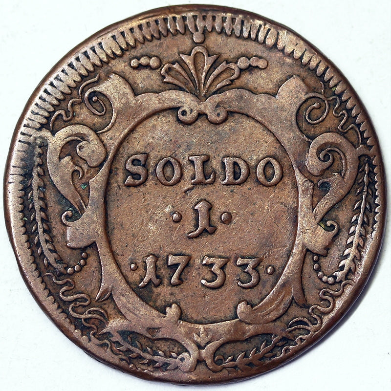 GORIZIA Soldo 1733 CARLO IV 1711-1740  BB+ Raro #4868