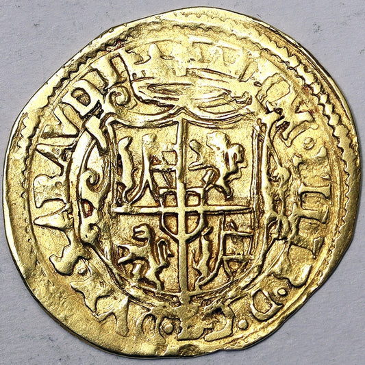 SAVOIA Emanuele Filiberto 1553-80 Scudo d’Oro del Sole 1580 Chambery MOLTO RARO Au MB/BB #PV264