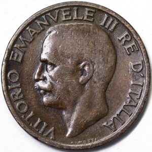 VITTORIO EMANUELE III 10 Centesimi 1919 Molto Rara BB #PV238