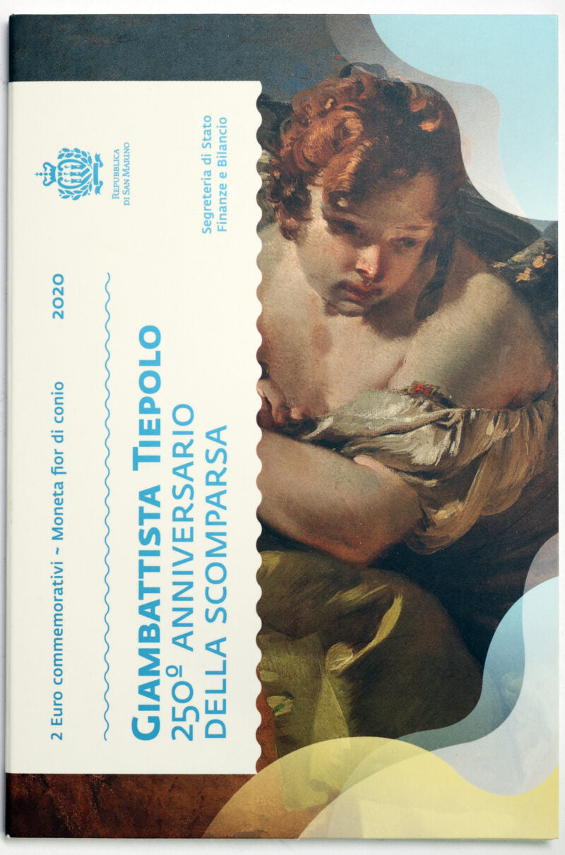 San Marino 2020 : 2 Euro Fdc 250° anniversario della scomparsa di Giambattista Tiepolo