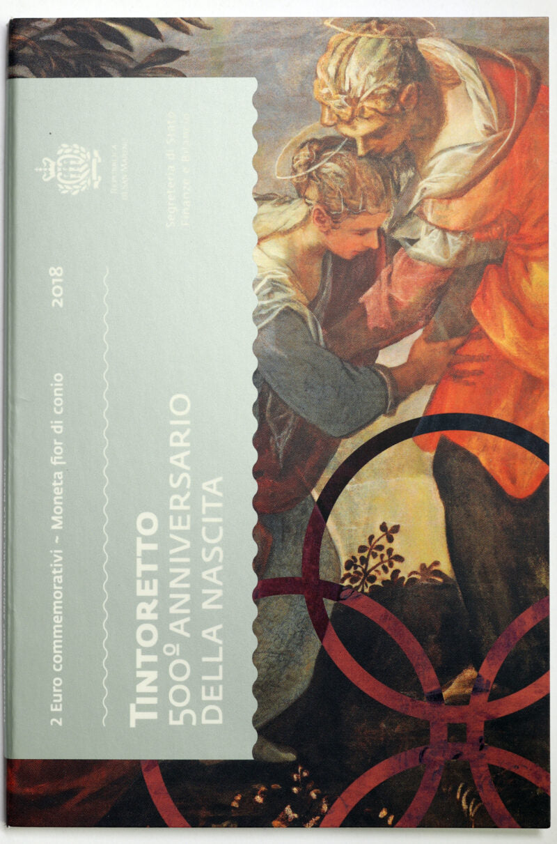 San Marino 2018 : 2 Euro Fdc 500° anniversario della nascita di Tintoretto