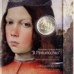 San Marino 2013 : 2 Euro Fdc 500° anniversario della morte del “Pinturicchio”