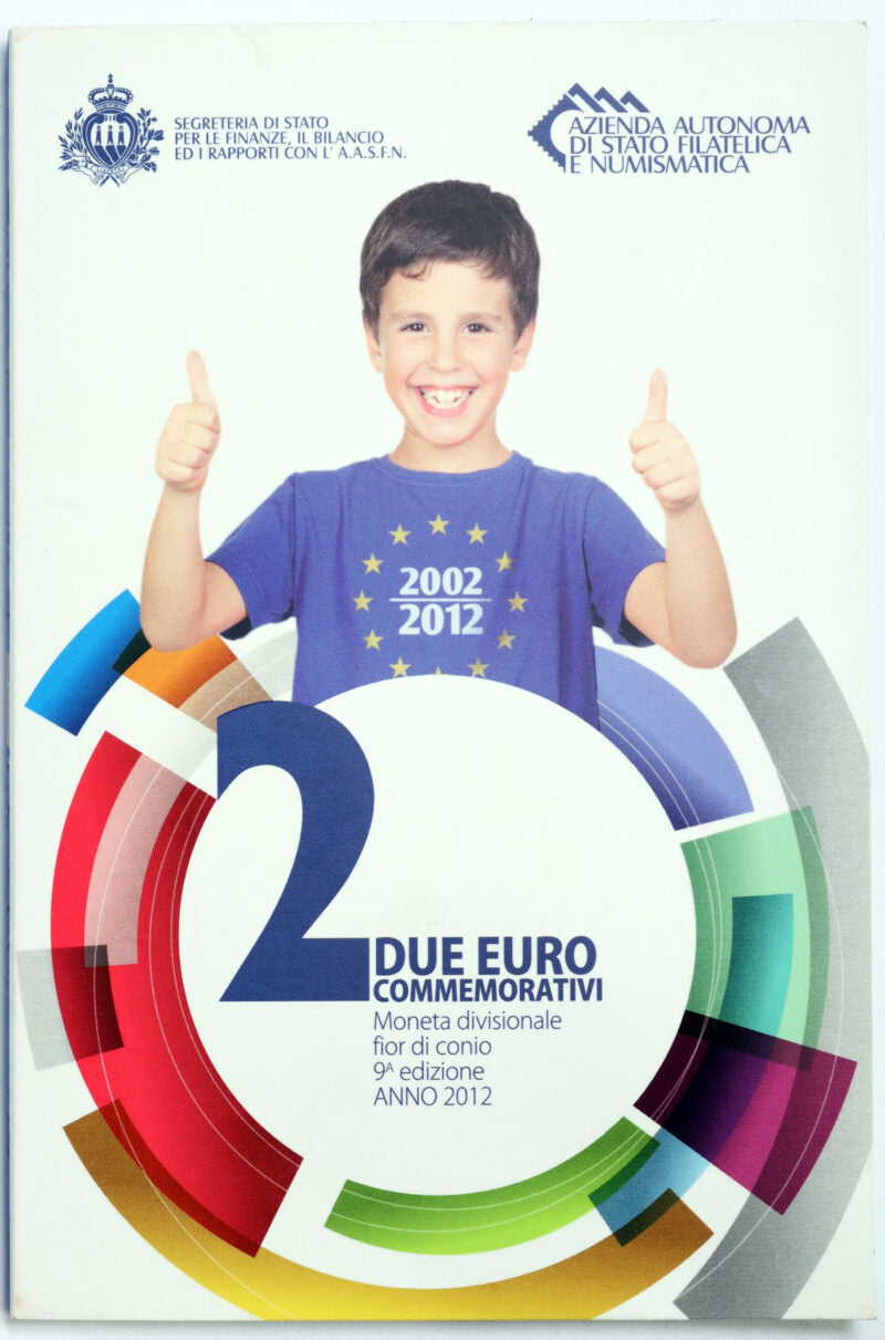 San Marino 2012 : 2 Euro Fdc 10° Anniversario dell’Euro