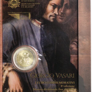 San Marino 2011 : 2 Euro Fdc 500° anniversario della nascita di Giorgio Vasari