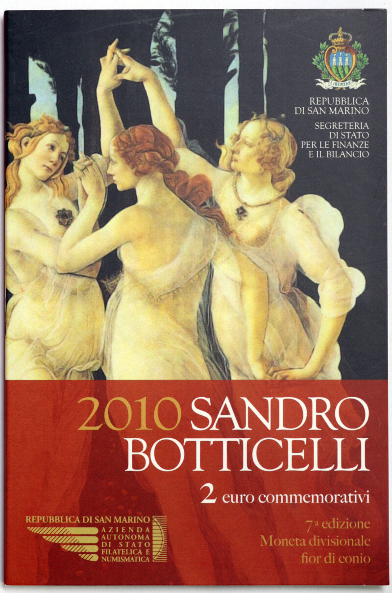 San Marino 2010 : 2 Euro Fdc Sandro Botticelli