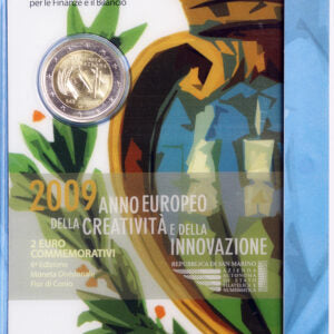 San Marino 2009 : 2 Euro Fdc anno europeo della creatività e della innovazione