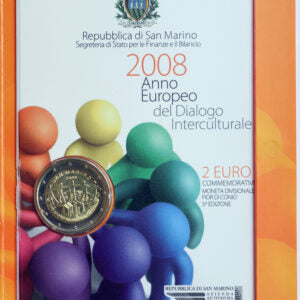 San Marino 2008 : 2 Euro Fdc anno europeo del dialogo interculturale