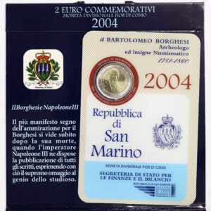 San Marino 2004: 2 Euro Fdc Bartolomeo Borghesi