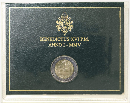 Città del Vaticano 2005 : 2 Euro Fdc Benedetto XVI An. I  XX^ Giornata Mondiale della Gioventù a Colonia