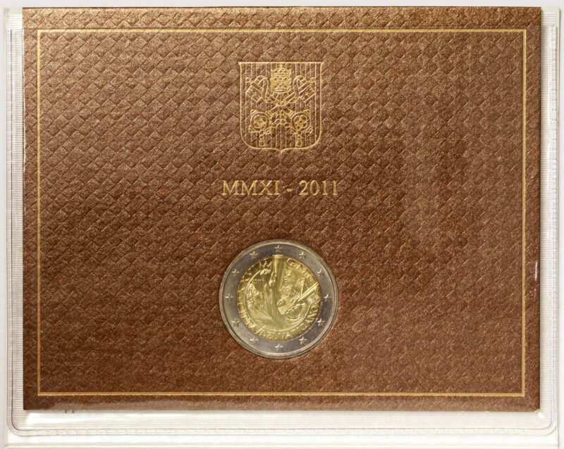 Città del Vaticano 2011 : 2 Euro Fdc Benedetto XVI Anno VII Giornata Mondiale della Gioventù a Madrid