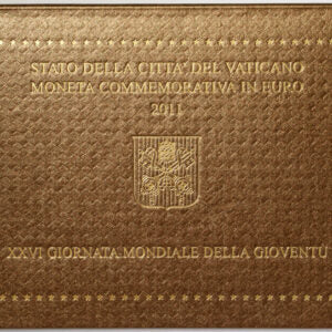 Città del Vaticano 2011 : 2 Euro Fdc Benedetto XVI Anno VII Giornata Mondiale della Gioventù a Madrid