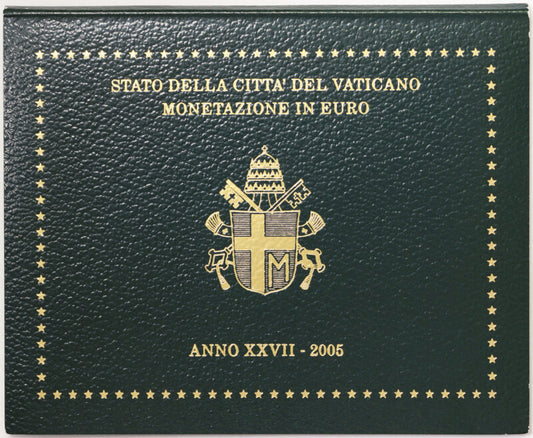 Città del Vaticano 2005 Serie Fdc : divisionale Papa Giovanni Paolo II° anno XXVII° ultima serie del Pontificato