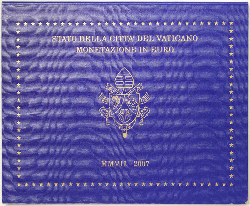 Città del Vaticano 2007 Serie Fdc : divisionale Benedetto XVI° anno II°