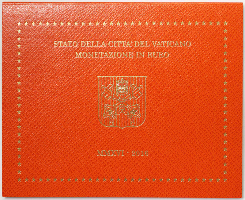 Città del Vaticano 2016 Serie Fdc : divisionale Francesco I° anno III° ultima serie con il ritratto del Papa