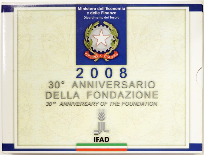 Repubblica Italiana 2008 Proof : Serie completa divisionale 30° anniversario IFAD