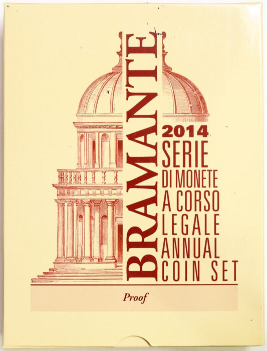 Repubblica Italiana 2014 Proof : Serie completa divisionale Bramante