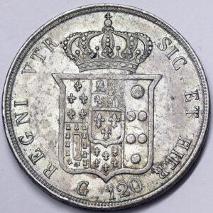 NAPOLI 120 Grana 1854 Ferdinando II Q.Spl #4430