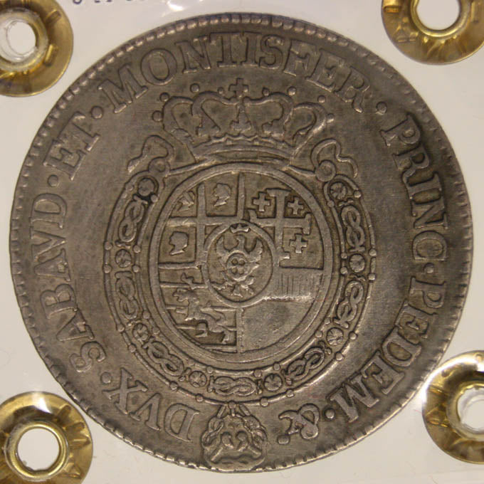 REGNO DI SARDEGNA Carlo Emanuele III Mezzo Scudo 1765 BB RARO #PV308