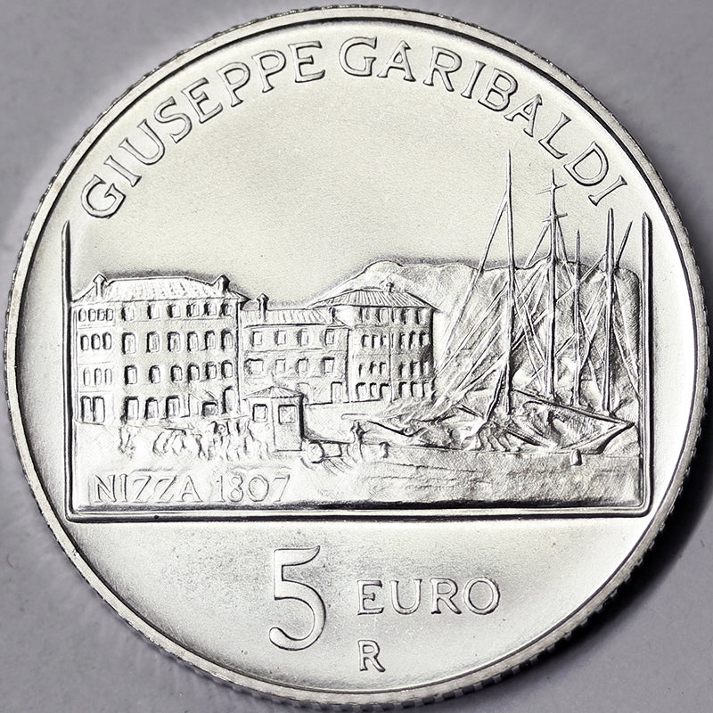 ITALIA 5 Euro 2007  GIUSEPPE GARIBALDI #4712