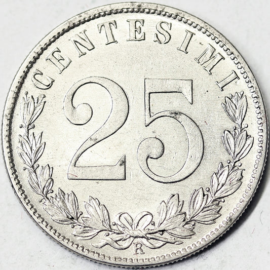 VITTORIO EMANUELE III 25 Centesimi 1903 Spl+ RARA #P83