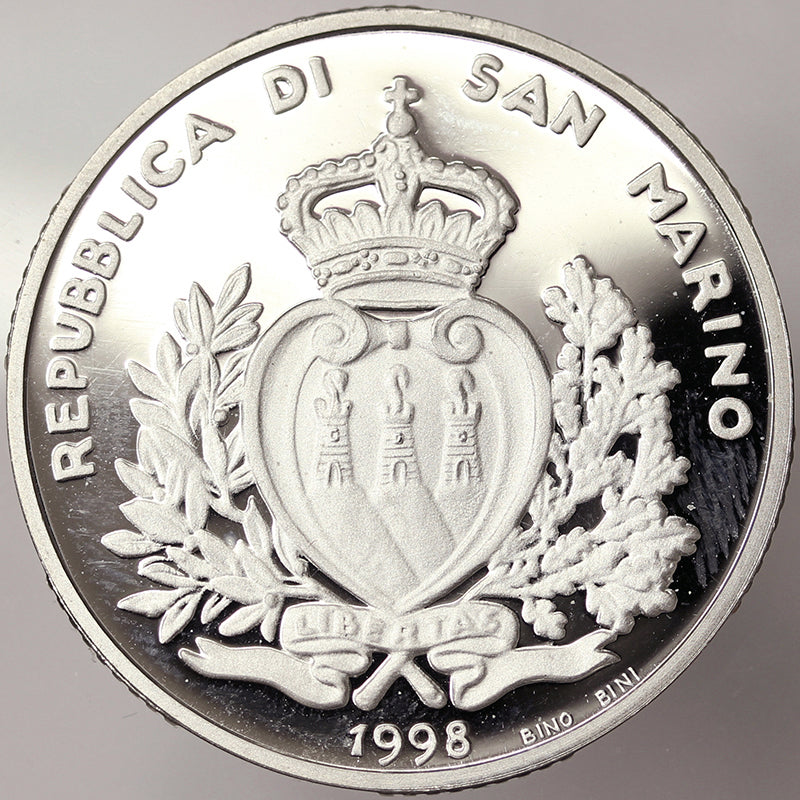 SAN MARINO 10000 Lire 1998 L’EUROPA DEL NUOVO MILLENNIO Poof Ag #4562