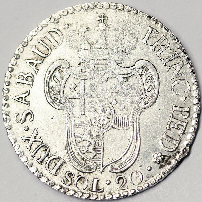 REGNO DI SARDEGNA 20 Soldi 1795 VITTORIO AMEDEO III Spl+ #3064