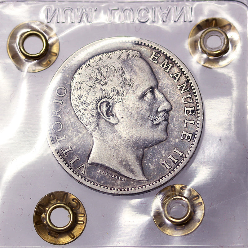 VITTORIO EMANUELE III 2 Lire 1902 Ag BB RARO #PV144