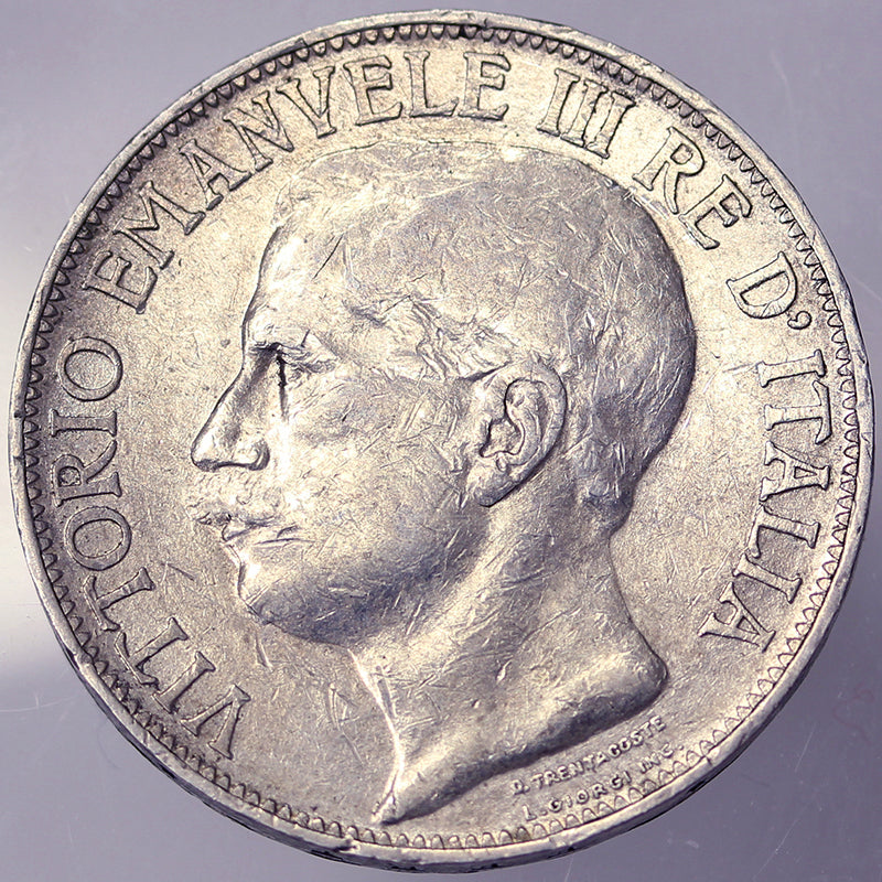 VITTORIO EMANUELE III 2 Lire 1911 BB #PV91