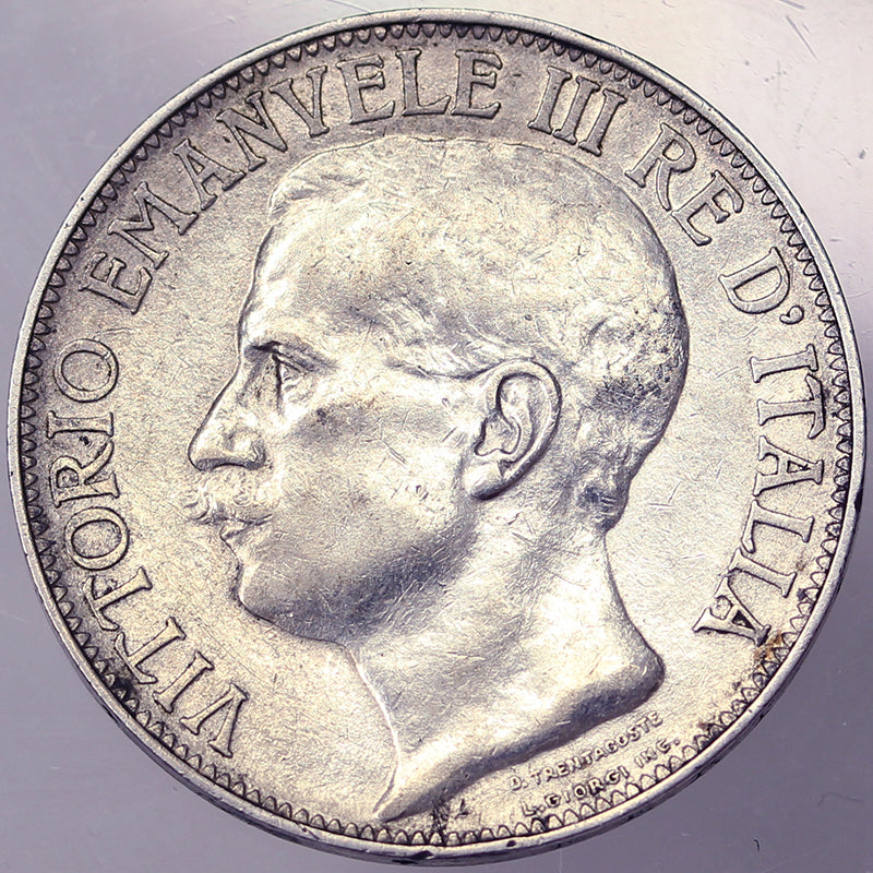 VITTORIO EMANUELE III 2 Lire 1911 BB/Spl #PV104