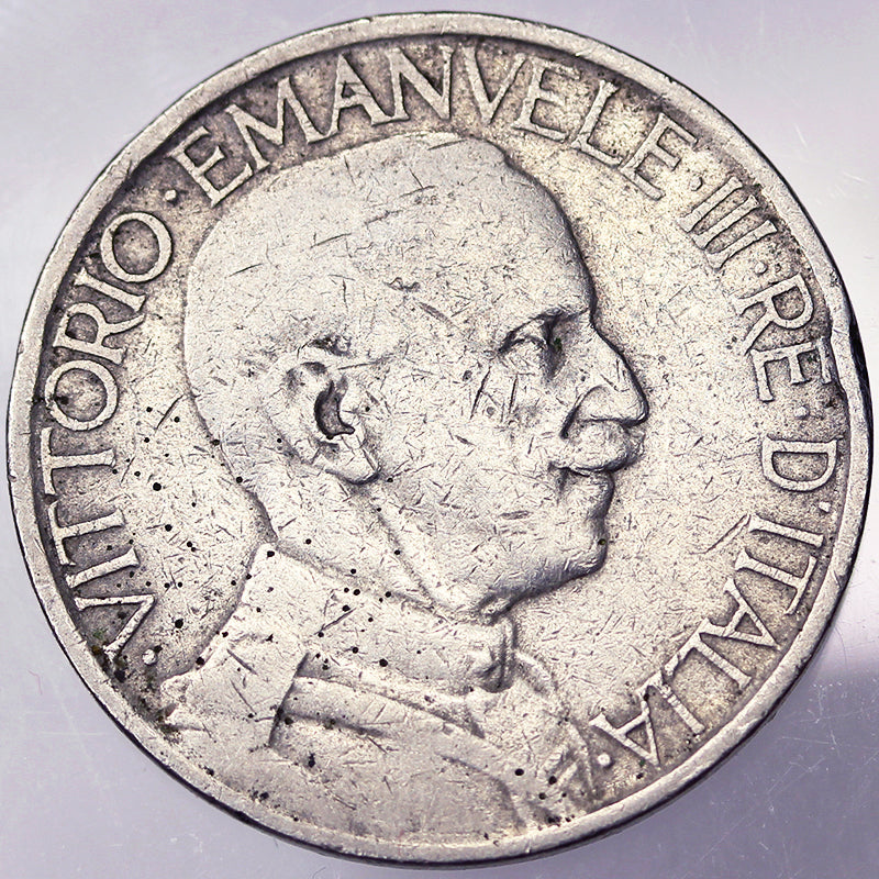 VITTORIO EMANUELE III Buono da 2 Lire 1927 Molto Raro MB #PV121