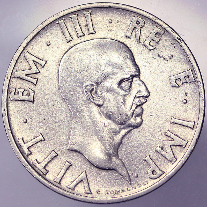 VITTORIO EMANUELE III 2 Lire 1936 Rara BB+ #PV118