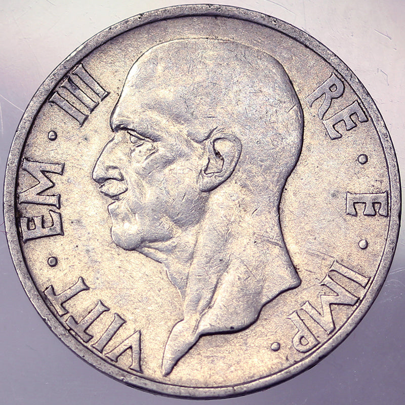 VITTORIO EMANUELE III 5 Lire 1937 BB+ #PV107