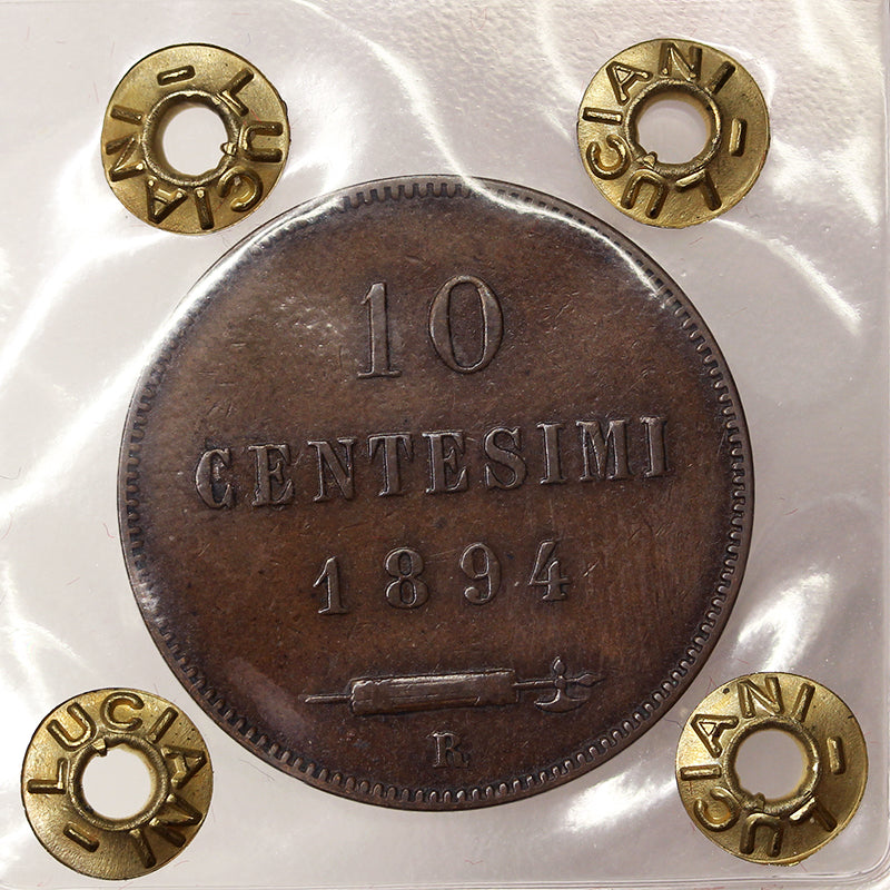 SAN MARINO 10 Centesimi 1894 Spl+ #PV290