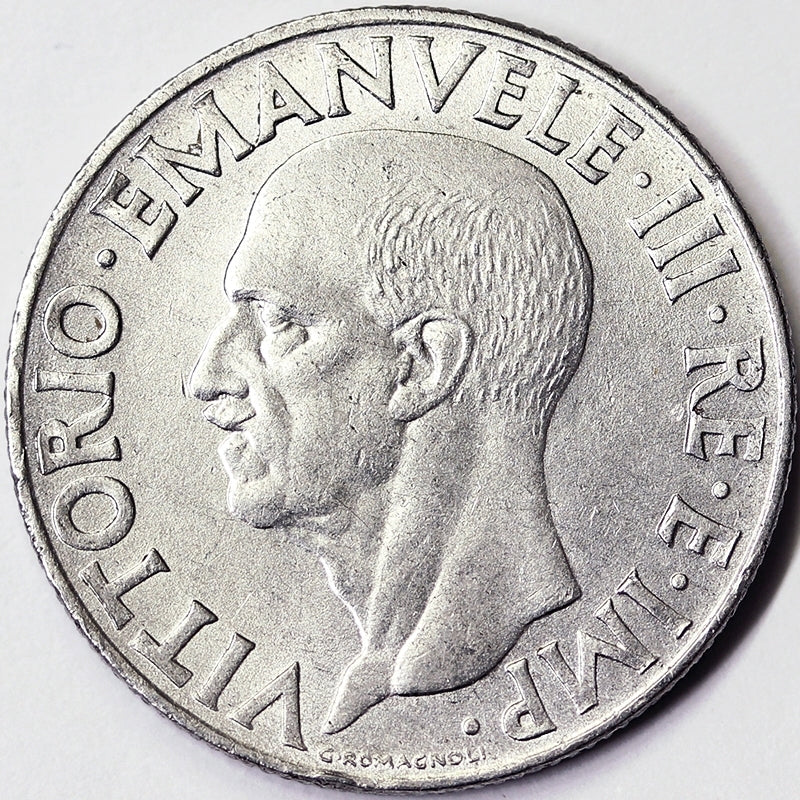 VITTORIO EMANUELE III 1 Lira 1943 Roma Impero BB/Q.SPL #2291